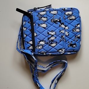 Vera Bradley Mini Hipster bag in Playful Penguins Blue